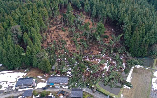 地すべり現場の概要